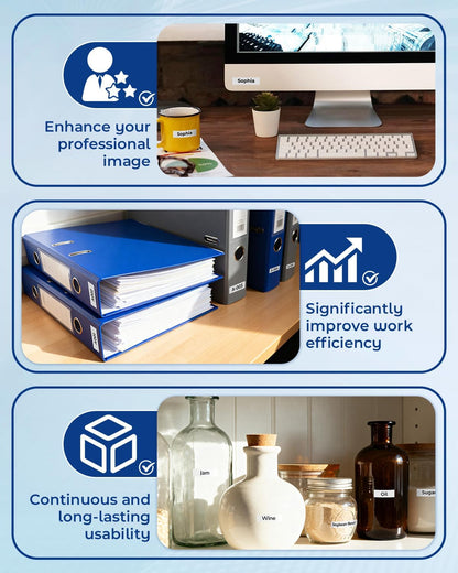 Compatible Label Tape Replacement for Brother P Touch M Tape M231 MK231 MK-231 12Mm 0.47 Inch to Use with Brother P Touch PT-M95, PT-90, PT-70, PT-65, PT-85, Black on White, 26.2 Feet, 3-Pack