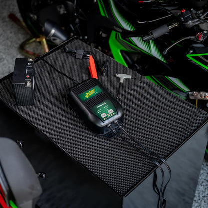 2 Bank Battery Charger and Maintainer, 12 Volt 1.25 AMP for Motorcycles, Atvs, Lawn Mowers